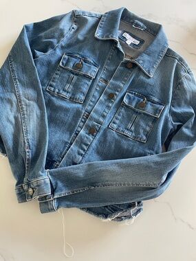 Classic Medium Wash Denim Jacket by Loft